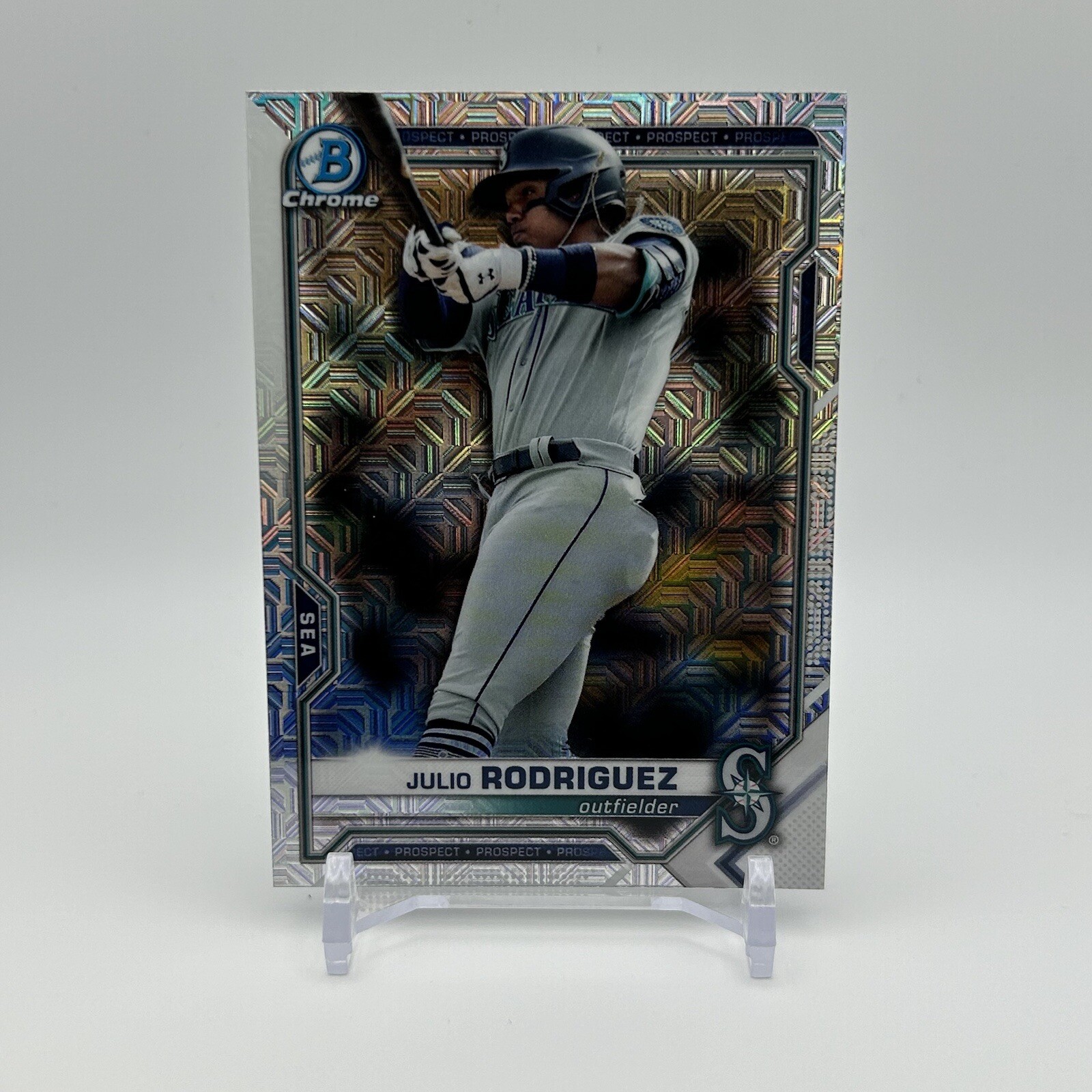 2021 Bowman Chrome Julio Rodriguez MOJO #BCP-231 Mariners