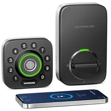 ULTRALOQ U-Bolt Pro Smart Lock - 6-in-1 Keyless Entry Door Lock with Bluetooth