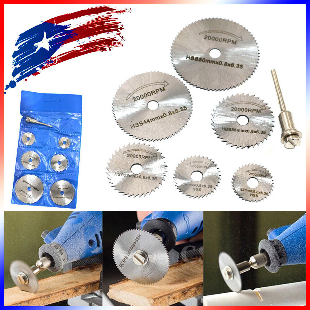 Circular Saw Disc Set Dremel Accessory Mini Drill Rotary Tool Cutting Blade Kit