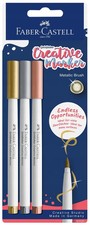 FABER-CASTELL Markery pisaki pdzelkowe brush Goldfaber ZOTY SREBRNY MIED Fabe