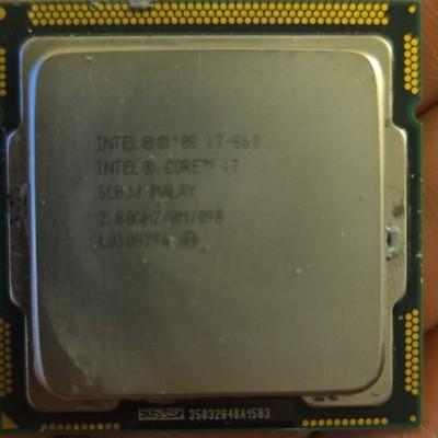 Intel Core i7-860 1st Gen Processor 2.80GHz SLBJJ Socket CPU Core i7 1st Gen