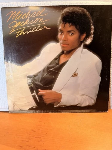 Michael Jackson – Thriller LP (Epic QE 38112) VG/VG- w/ Printed Inner Sleeve