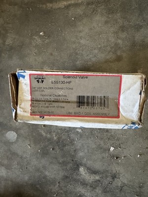 Sporlan E5S130-HP 3/8'' ODF Solenoid Valve Solder MKC-1 Coil Excluded