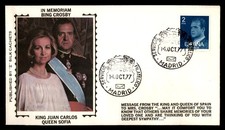 Mayfairstamps Spain 1977 King Juan Carlos and Queen Bing Crosby Cover aaw_91977