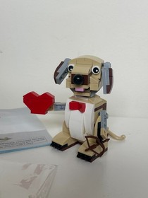 LEGO Seasonal: Valentine's Cupid Dog (40201) Complete + Instructions - No Box