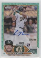 2023 Topps Chrome Rookie Aqua Wave Refractor 4/199 Cody Thomas #RA-CT Auto 3t1