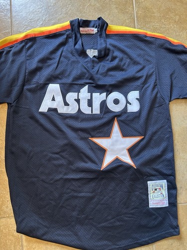 Jeff Bagwell Signed Auto Houston Astros Jersey Throwback Blue JSA COA - Picture 4 of 5