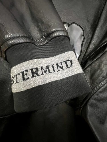 Rare Mastermind Japan MMJ Lambskin Leather Hoodie Size-XL Made in Japan 🇯🇵 image 22