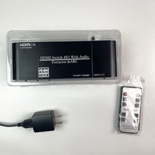 HDMI 2.0b Switch 4x1 4K 60Hz Audio Extractor ARC Remote Control HDCP 2.2