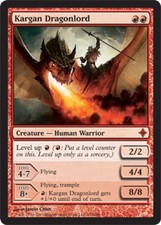 Rise of the Eldrazi Kargan Dragonlord - Foil x1 Moderate Play, English Magic Mtg