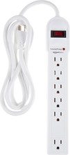 Surge Protector Power Strip, 6-Outlet, 790 Joules, LED Indicator, 6Ft Extension