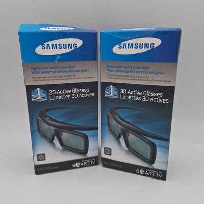 Samsung SSG-3050GB 3D Active Glasses Set Of Two Black New Other