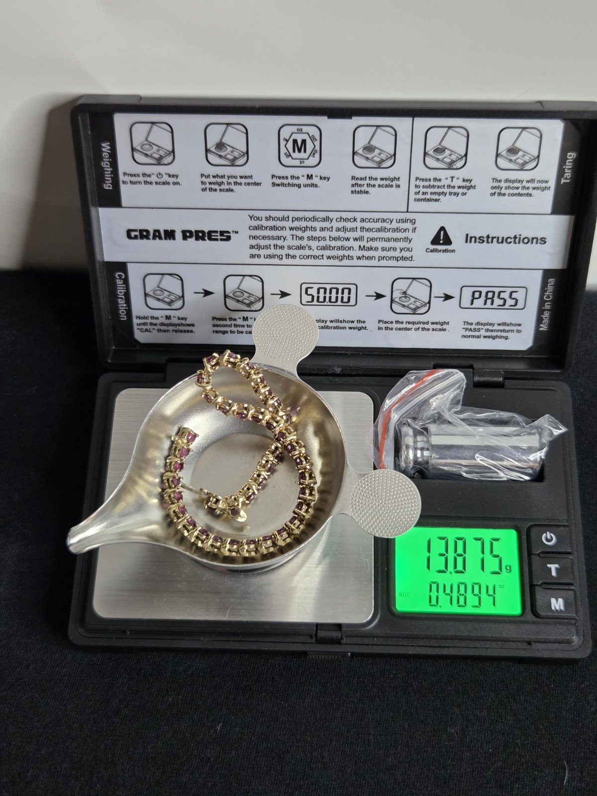 Solid 14k Yellow Gold Stunning Ruby Bracelet - image 16