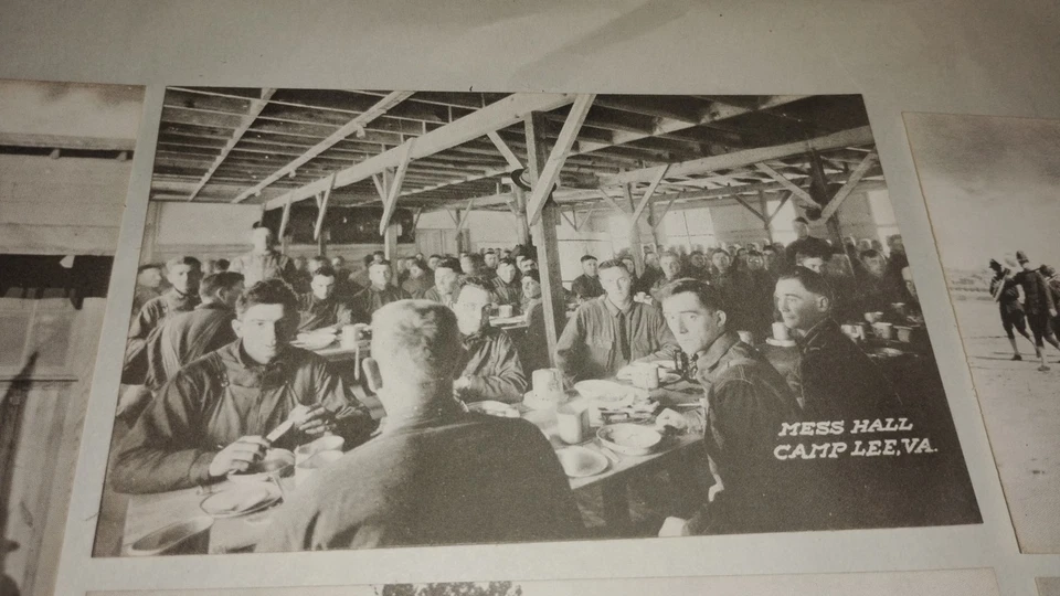 9 Vintage Original Camp Lee Virginia 1918 Postcards WW1 Military Army Doughboy  - Image 3 of 4