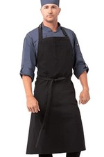 Unisex Rockford Chefs Bib Apron One Size Steel Grey