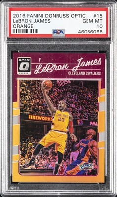 その他 LeBron James optic orange 77/199 2016 PANINI DONRUSS OPTIC ORANGE #15 LEBRON JAMES #/199 PSA 10 | eBay