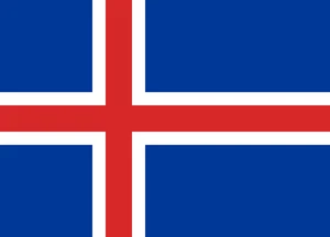 Iceland Flag Self Adhesive Vinyl Sticker