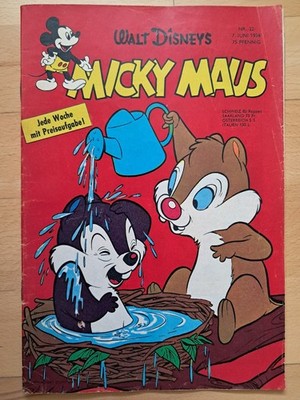 Walt Disney´s Micky Maus Nr.22 vom 7.6.1958 mit Magazinteil, MMK-Gutscheinecke