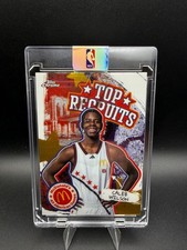 Caleb Wilson TOPPS CHROME REFRACTOR INVESTMENT DRAFT ROOKIE CARD. rookie card picture