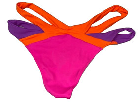 Agent Provocateur New Mazzy Bikini Top Sz 5 Bottom Sz 6 Colorblock Swimwear XL