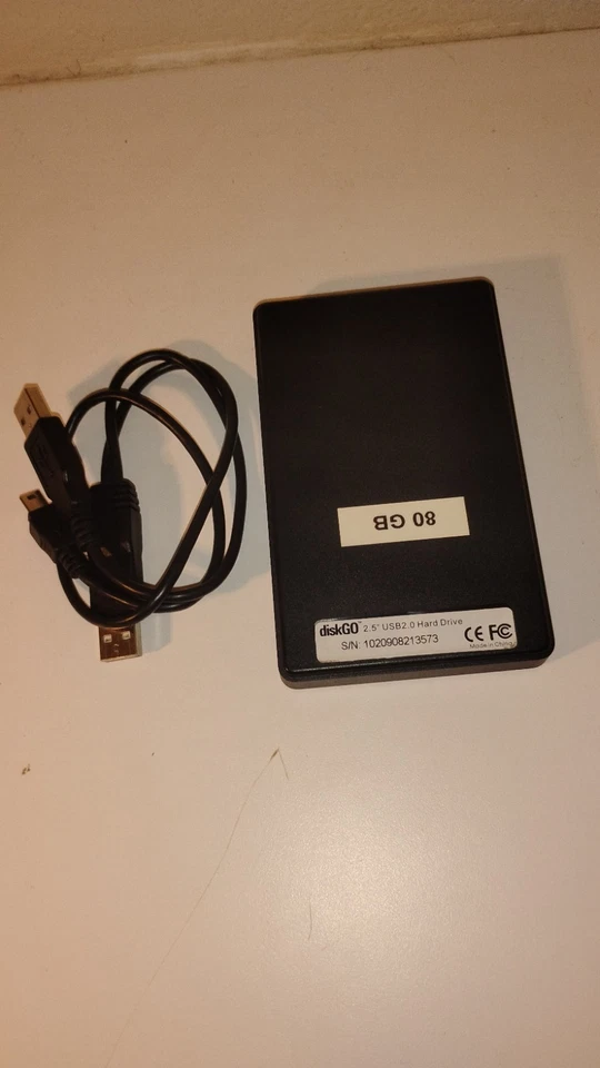 DiskGo 80GB USB External Desktop HD - Mint condition - Tested & Formatted  - Image 2 of 3