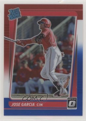 2021 Donruss Optic Rated Red White & Blue Prizm /199 Jose Garcia Rookie RC 0w7