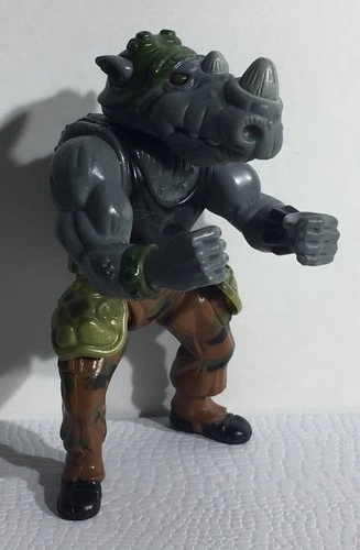 VTG 1988 Rocksteady Figure Playmates TMNT Teenage Mutant Ninja Turtles