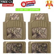 Beige Camo Trimmable Floor Mats - Ultimate Protection For Cars Suvs Vans