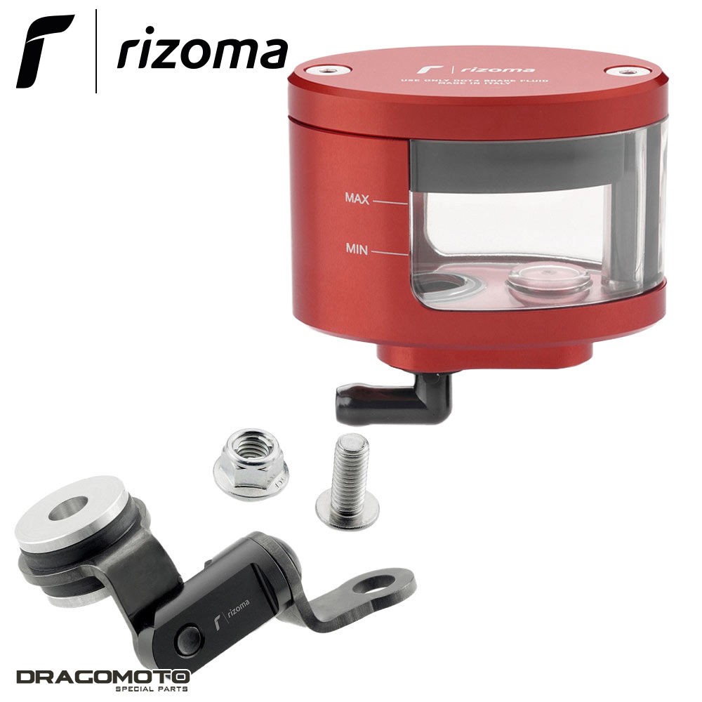 Réservoir liquide de frein Rizoma rouge pour Kawasaki Z900 RS Café 2018 2019 2020 2021