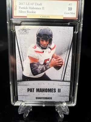 2017 Leaf Draft Patrick Mahomes II Silver Rookie #7 GEM 10