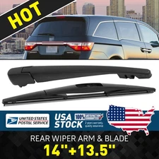 Set Of 14"+13.5" New Rear Wiper Blade & Arm OEM Quality Replacement All Season