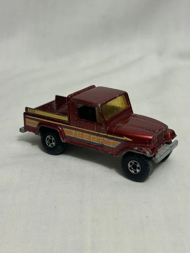 Vintage Hot Wheels - 1982 Jeep Scrambler Metallic Red Truck - Die Cast 1:64