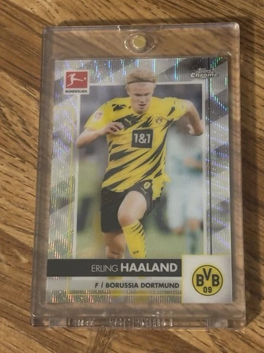2020-21 Topps Chrome Bundesliga Erling Haaland #32 XFractor Refractor #/250