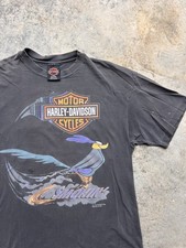 Vintage 1993 Harley Davidson Roadrunner Looney Tunes Tee Size Large Faded