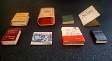 Dollhouse Miniature Decorative Books Lot Faux Non Opening Library 1:12 Scale
