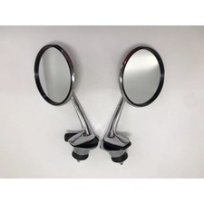 Chrome Fender Side Mirrors Pair Lh Rh For Datsun 520 521 620 Pickup Truck