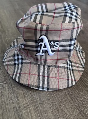 Rare 2000 s Macys MLB Oakland Athletics bucket hat reversible 