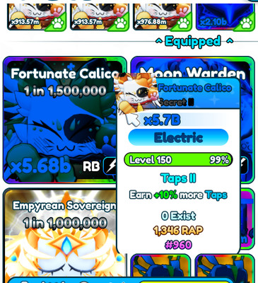 Tap Simulator / Fortunate Calico / 5.68B Clicks