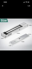 600Lbs/280Kg Electric Magnetic Lock, Electromagnetic Door Lock Holding Force for