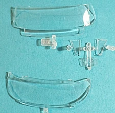 🔥55 CHRYSLER C 300 -  CLEAR WINDOWS - MOEBIUS 1201 - MODEL KIT PARTS LOT 🔥