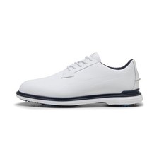 New Puma Golf Royale Shoes Puma White-Deep Navy-Team Light Blue 11.5 Medium