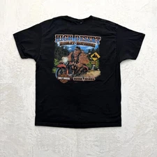 Harley-Davidson Shirt Mens Large Black High Desert Bigfoot Boise Idaho Button Up