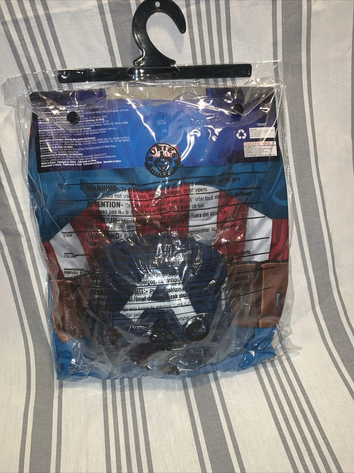 Marvel Vengadores Capitán América Disfraz Infantil Mono Tocado Pequeño Foto 2 de 2