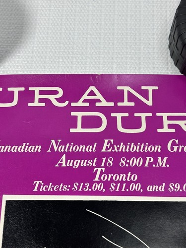 Duran Duran 1983 Canadian National Grandstand Toronto Concert Poster RARE - Picture 4 of 12