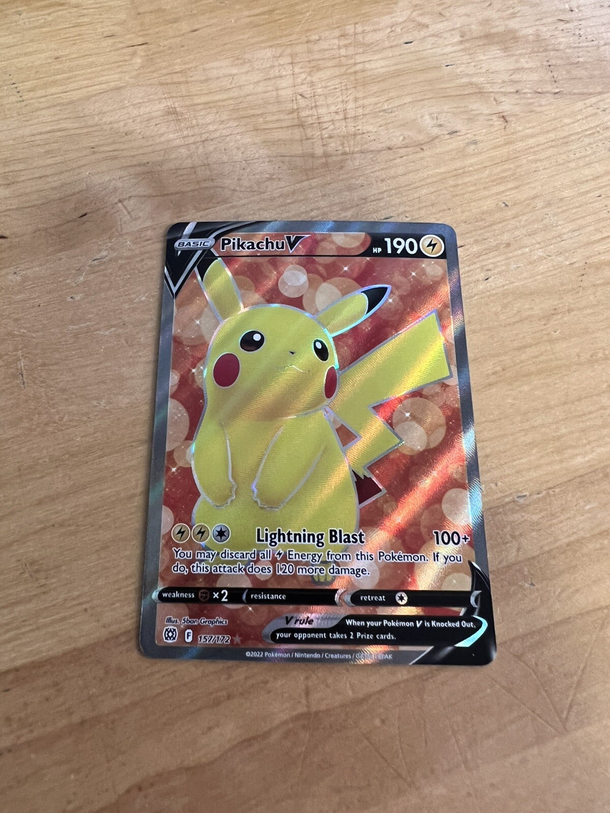 Pikachu V 2022 Sword & Shield: Brilliant Stars #157/172 Holo (Full Art)  Price Guide - Sports Card Investor