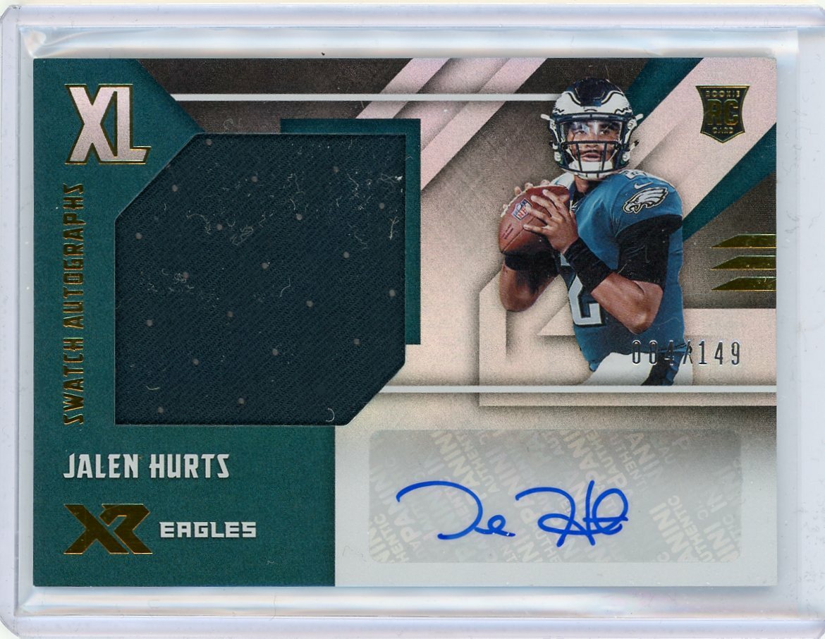 2020 Panini XR Jumbo Relic Rookie Autograph #RXL-JU Jalen 2020 Panini XR Jumbo Relic Rookie Autograph #RXL-JU Jalen
