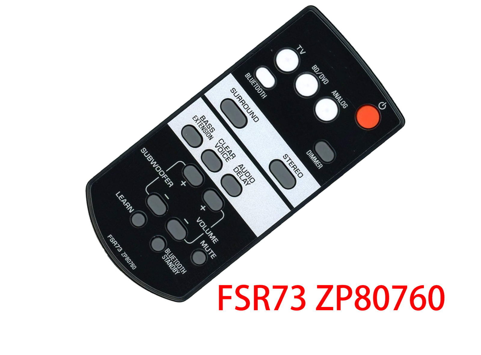 Replace Remote FSR73 ZP80760 For Yamaha Sound Bar System ATS1050, SRT700, YAS105
