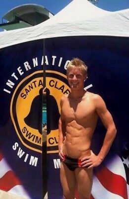 Shirtless Male Muscular Fitness Gym Jock Blond Pumped 18 Year Old PHOTO 4X6 D259