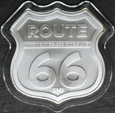 ルート66     .999 シルバー　1oz 銀貨 Sunshine Mint 1 ozt .999 Fine Silver Route 66 California