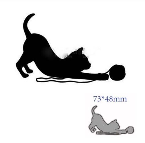 Tiere Katze Metall Stanzschablone Cutting dies Scrapbooking Embossing Album DIY